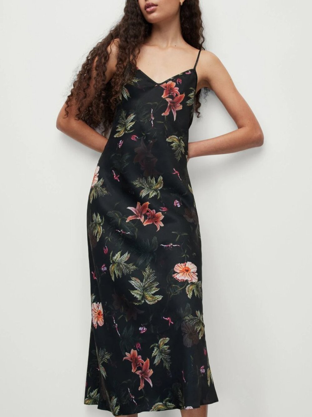 NWT ALLSAINTS Bryony Viviana Midi Dress Small / 4